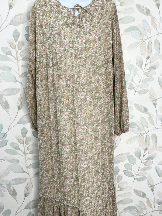 Floral Dress- Green